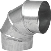 Imperial GV0301-C Adjustable Elbow, 8 in Connection, 24 Gauge, Galvanized